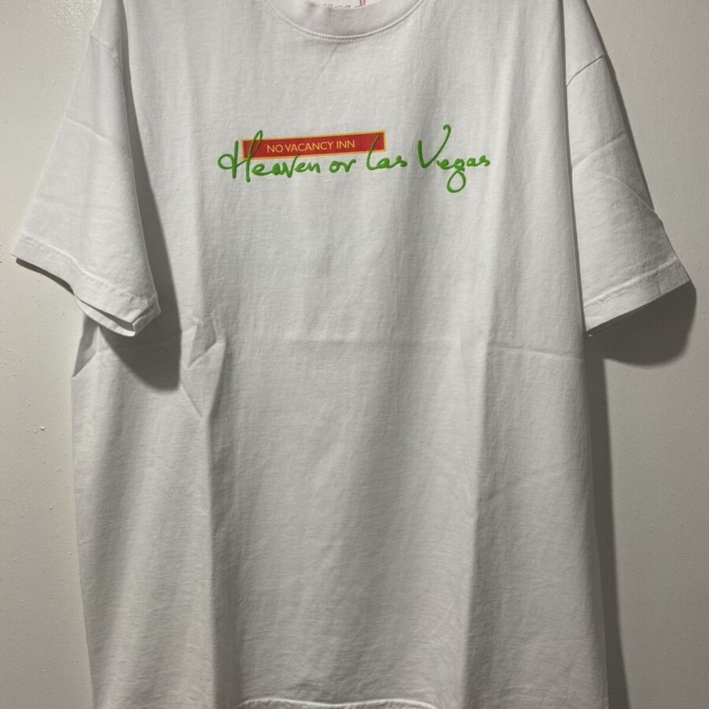 No Vacancy Inn Heaven or Las Vegas Vegas White T-Shirt NWT